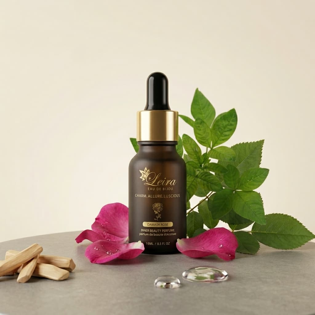 Leira ylang-ylang bottle with botanical accents