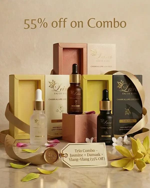 The Premium Trio — Jasmine × Damask × Ylang-Ylang Intimate Perfume Teaser